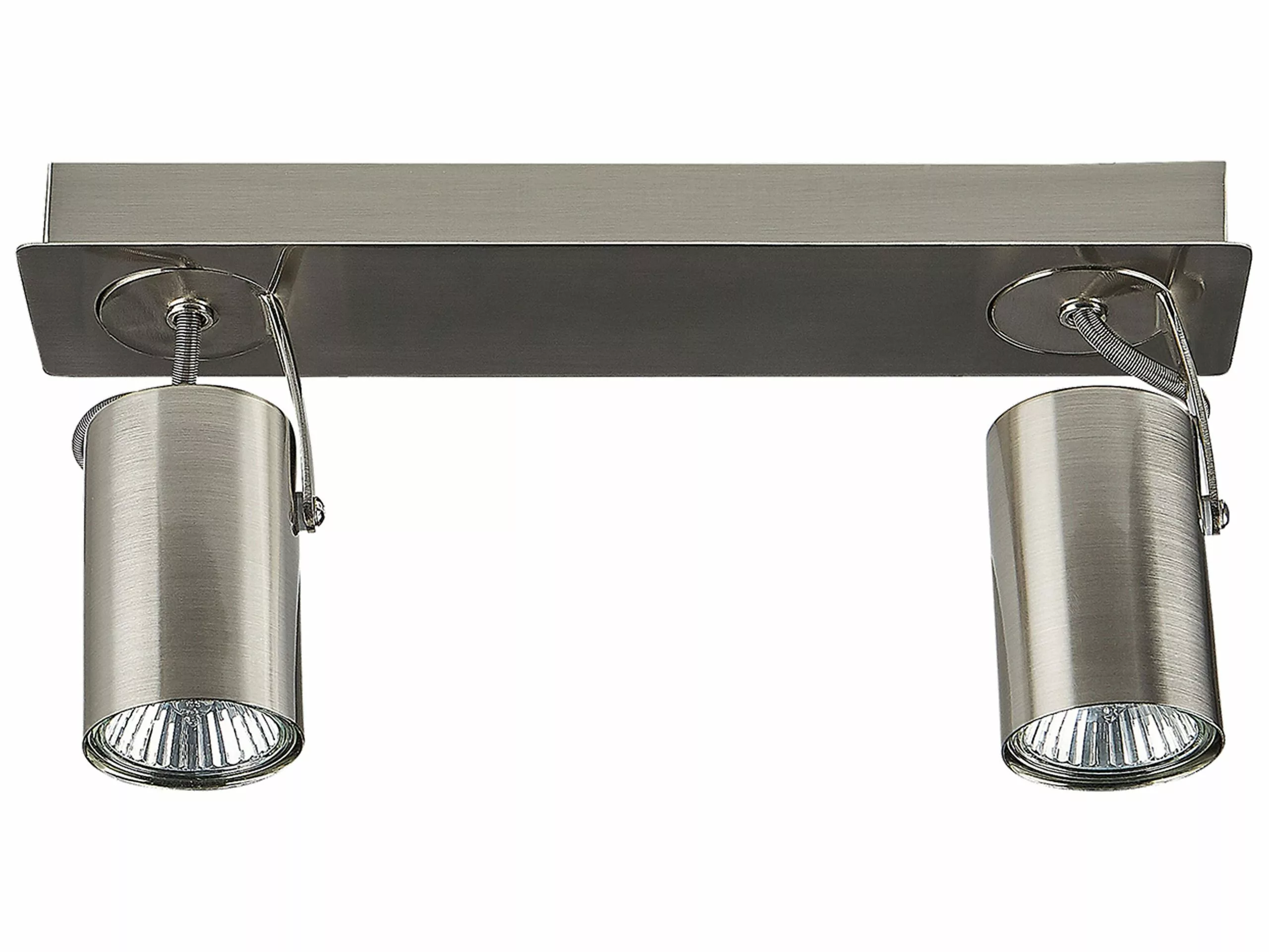 Beliani Lámpara De Techo De Metal Plateado 30 Cm KLIP - Imagen 6