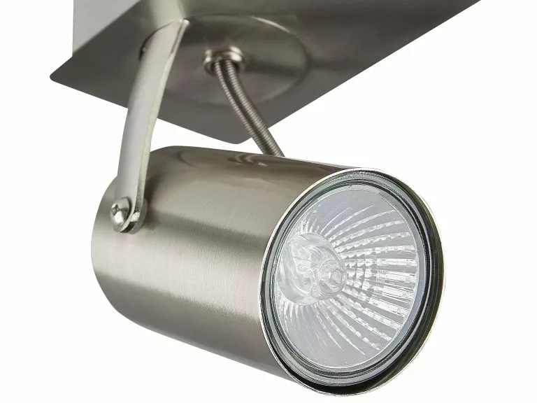 Beliani Lámpara De Techo De Metal Plateado 30 Cm KLIP - Imagen 7