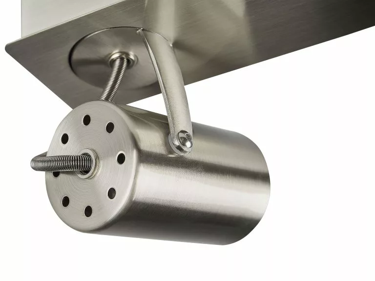 Beliani Lámpara De Techo De Metal Plateado 30 Cm KLIP - Imagen 8