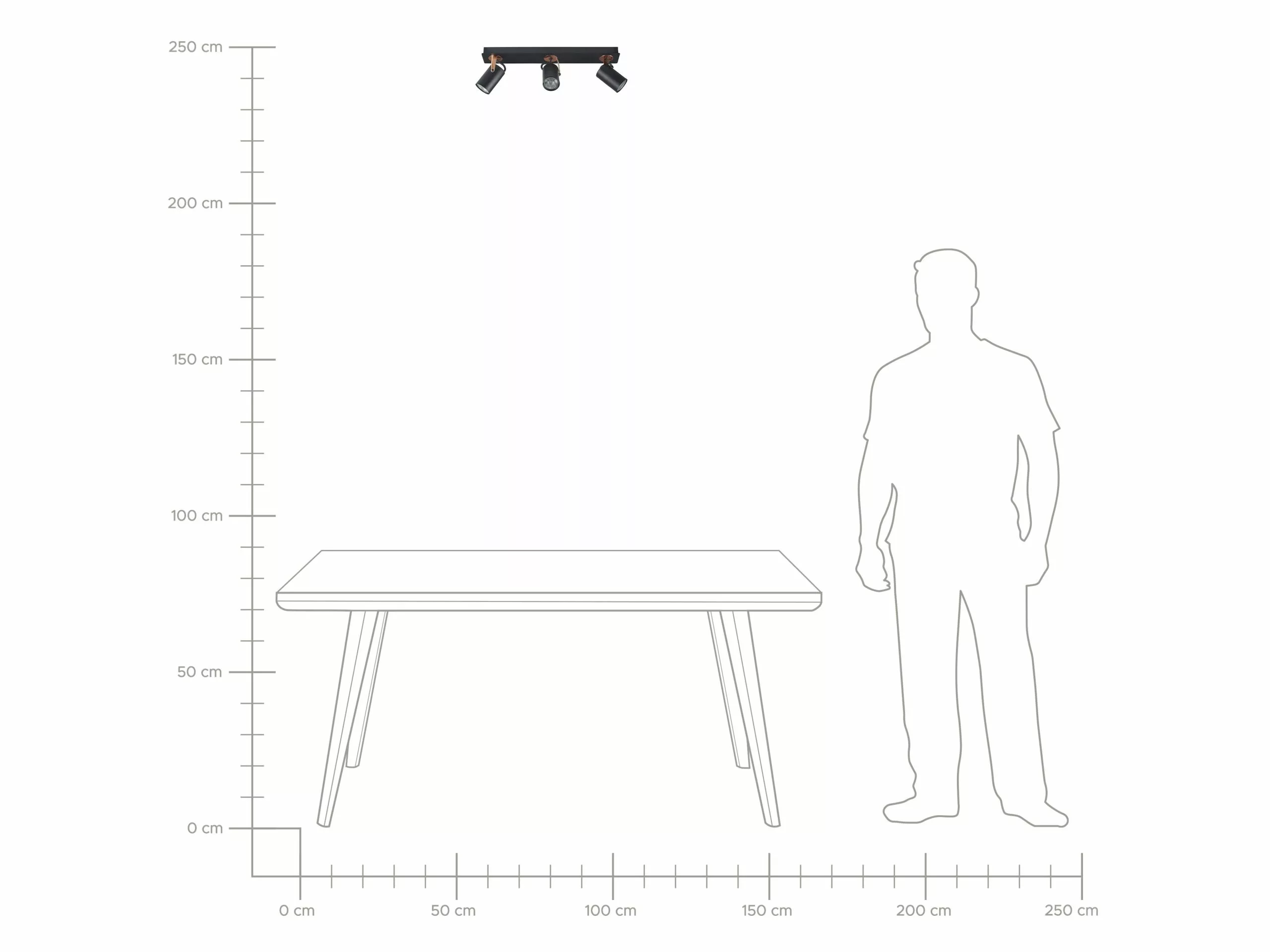 Beliani Lámpara De Techo De Metal Negro/cobrizo 44 Cm KLIP - Imagen 9