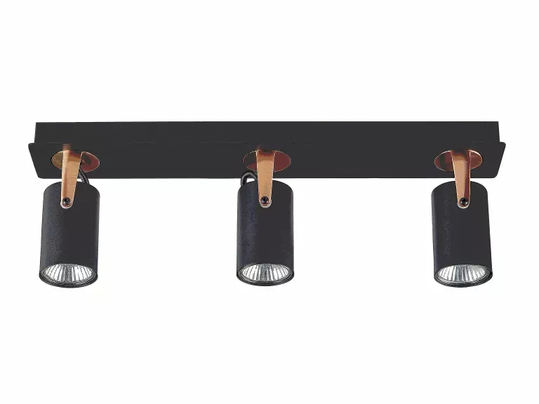 Beliani Lámpara De Techo De Metal Negro/cobrizo 44 Cm KLIP - Imagen 4