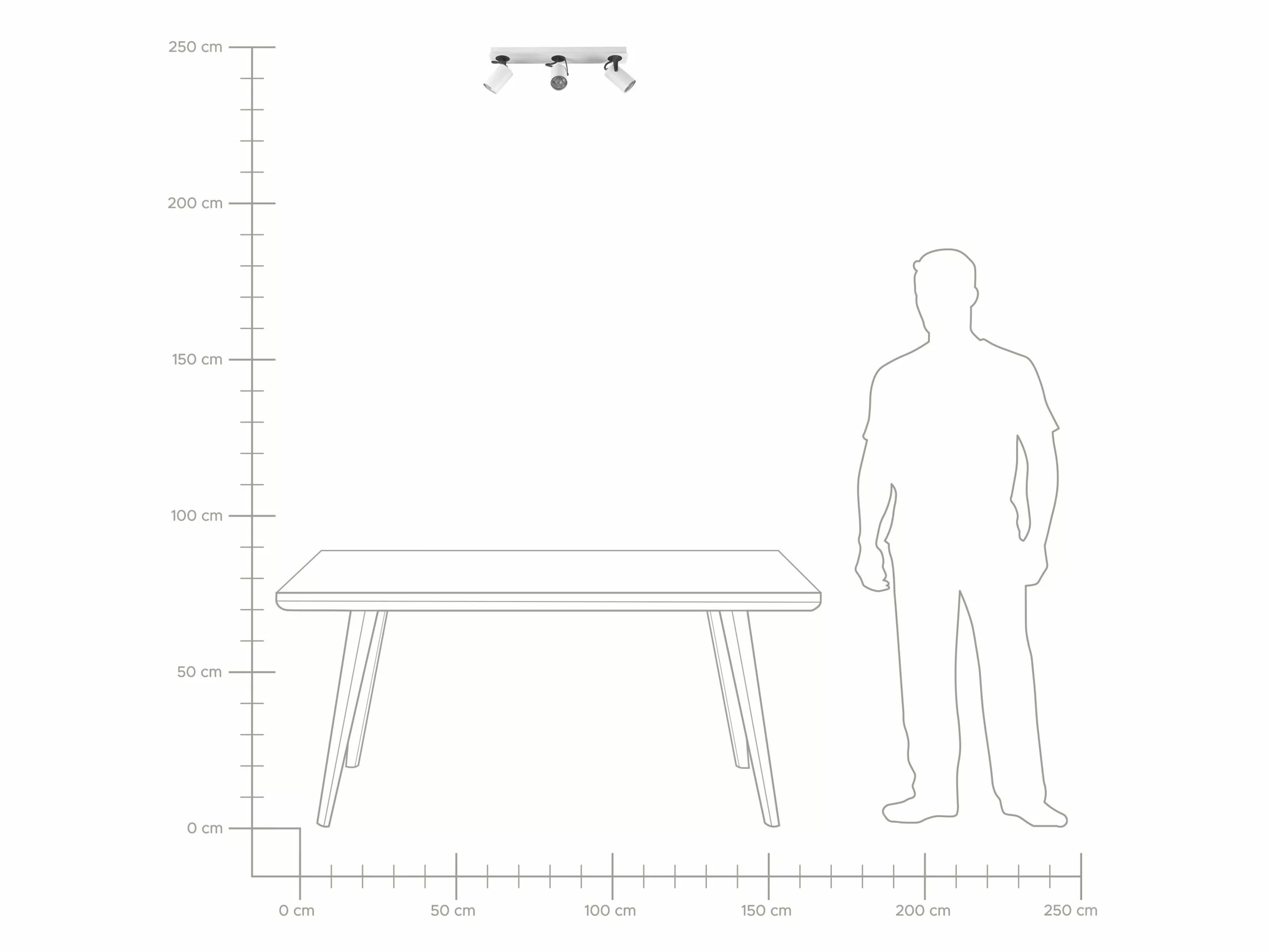 Beliani Lámpara De Techo De Metal Blanco/negro 44 Cm KLIP 9 Beliani Lámpara De Techo De Metal Blanco/negro 44 Cm KLIP - Imagen 9