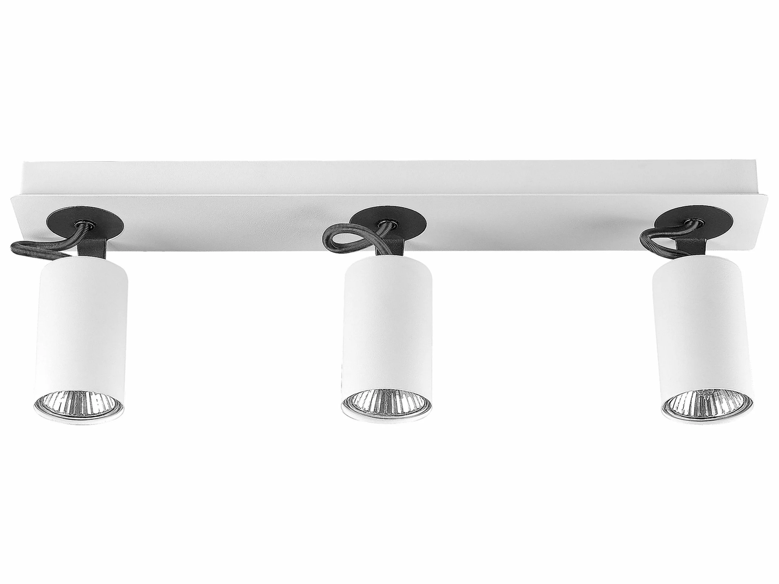 Beliani Lámpara De Techo De Metal Blanco/negro 44 Cm KLIP 5 Beliani Lámpara De Techo De Metal Blanco/negro 44 Cm KLIP - Imagen 5