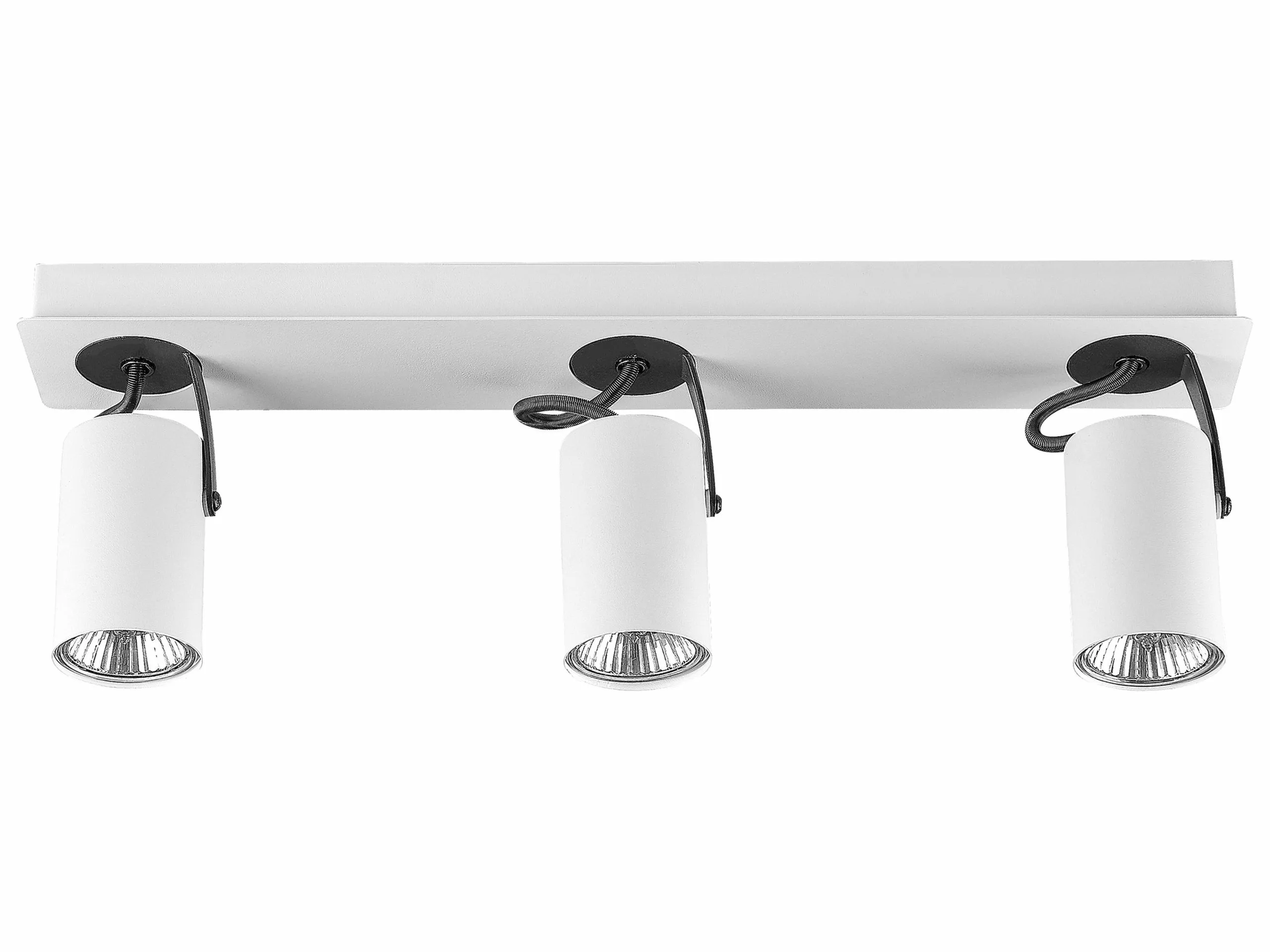 Beliani Lámpara De Techo De Metal Blanco/negro 44 Cm KLIP 6 Beliani Lámpara De Techo De Metal Blanco/negro 44 Cm KLIP - Imagen 6