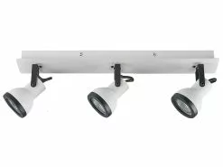 Beliani Conjunto De 3 Lámparas De Techo De Metal Blanco/negro BARO -Lámparas comercio undef src sa picid 828928 type whitesh image