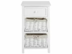 Beliani Mesa De Noche Blanco/beige 39 X 30 Cm FLOWELLA 12 Beliani Mesa De Noche Blanco/beige 39 X 30 Cm FLOWELLA -Lámparas comercio undef src sa picid 829790 type whitesh image