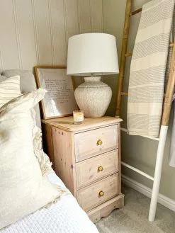 Beliani Lámpara De Mesa De Cerámica Blanco Crema 60 Cm CAINE -Lámparas comercio undef src sa picid 831033 type whitesh image