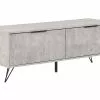Beliani Mueble TV Gris/negro 120 X 40 Cm HALSTON