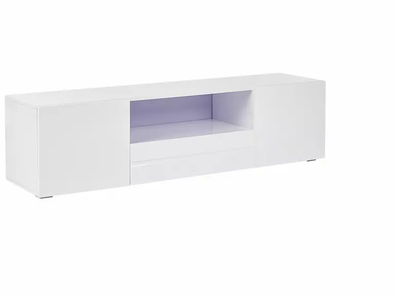 Beliani Mueble TV Blanco 160 X 39 Cm FAYET - Imagen 3
