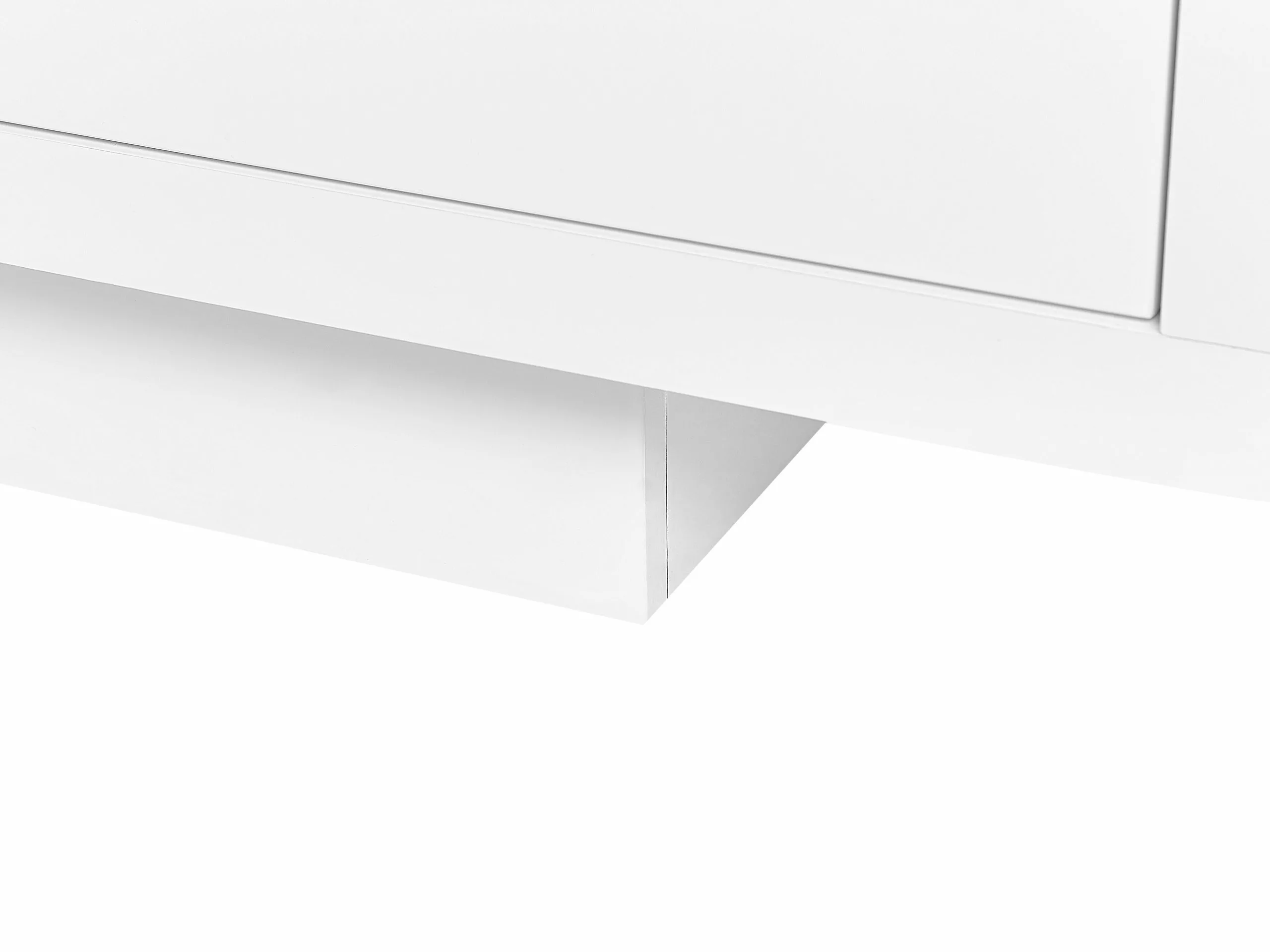 Beliani Mueble TV Blanco 158 X 39 Cm ANTONIC - Imagen 7