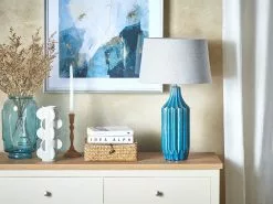 Beliani Lámpara De Mesa De Cerámica Verde Azulado/gris 56 Cm ABAVA 13 Beliani Lámpara De Mesa De Cerámica Verde Azulado/gris 56 Cm ABAVA -Lámparas comercio undef src sa picid 833933 type whitesh image