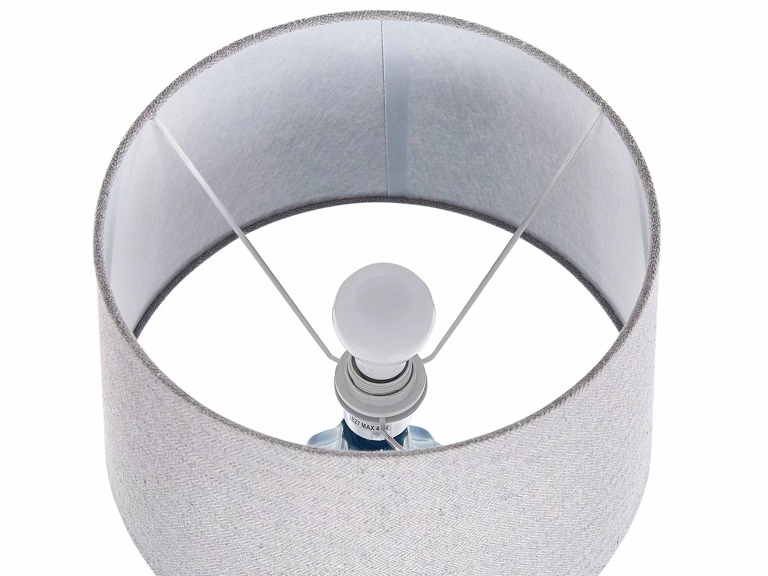 Beliani Lámpara De Mesa De Cerámica Verde Azulado/gris 56 Cm ABAVA 5 Beliani Lámpara De Mesa De Cerámica Verde Azulado/gris 56 Cm ABAVA - Imagen 5