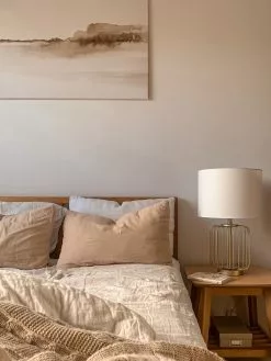 Beliani Lámpara De Mesa De Metal Blanco/dorado 58 Cm THOUET -Lámparas comercio undef src sa picid 834437 type whitesh image