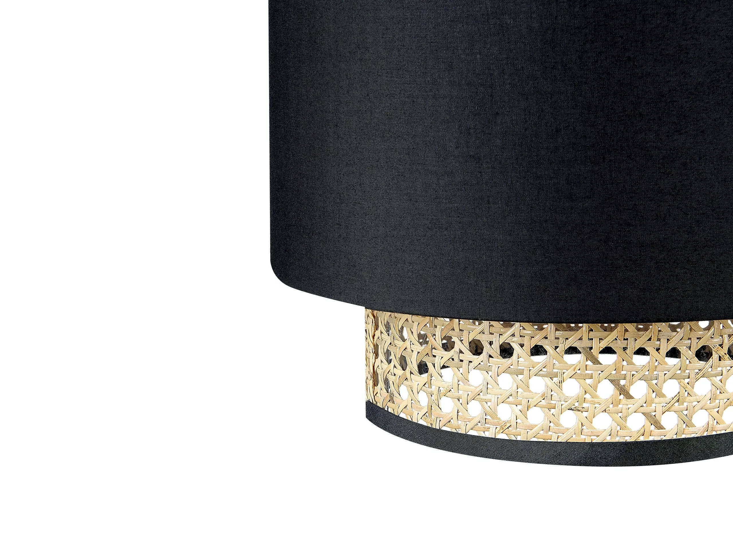 Beliani Lámpara De Techo De Poliéster/ratán/algodón Natural/negro 186 Cm BOERI 5 Beliani Lámpara De Techo De Poliéster/ratán/algodón Natural/negro 186 Cm BOERI - Imagen 5