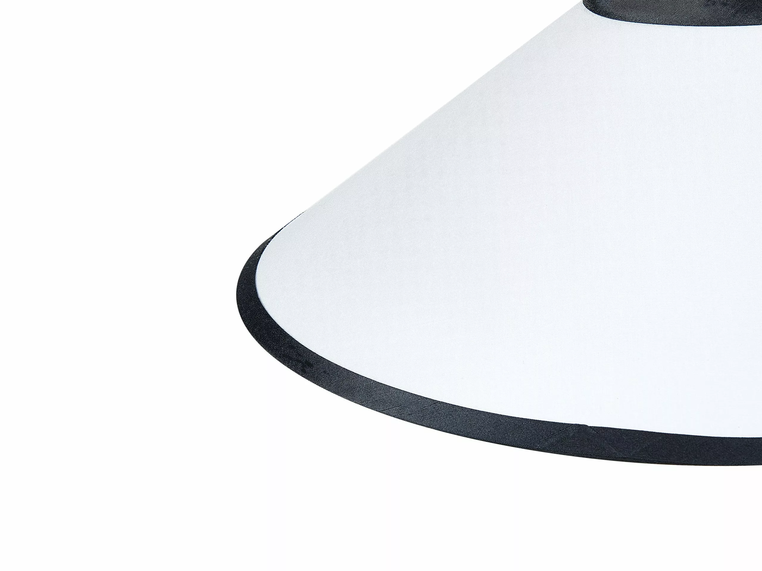 Beliani Lámpara De Techo De Poliéster/ratán/algodón Natural/blanco/negro 188 Cm MANTUA 5 Beliani Lámpara De Techo De Poliéster/ratán/algodón Natural/blanco/negro 188 Cm MANTUA - Imagen 5