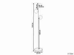 Beliani Lámpara De Pie De Metal Plateado 154 Cm RAMIS -Lámparas comercio undef src sa picid 841442 type whitesh image