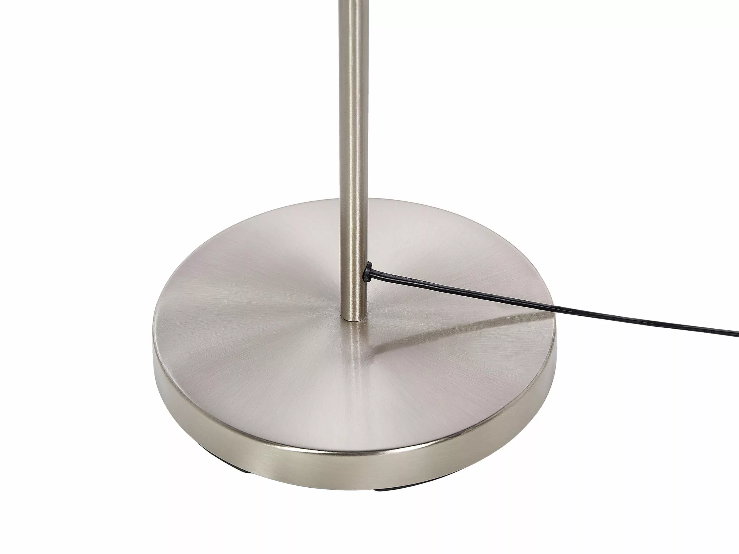 Beliani Lámpara De Pie De Metal Plateado 154 Cm RAMIS - Imagen 7