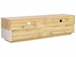 Beliani Mueble TV Madera Clara/beige 160 X 40 Cm ANTONIO 15 Beliani Mueble TV Madera Clara/beige 160 X 40 Cm ANTONIO -Lámparas comercio undef src sa picid 843786 type whitesh image