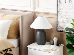 Beliani Lámpara De Mesa De Cerámica Negro/blanco 52 Cm PATILLAS 12 Beliani Lámpara De Mesa De Cerámica Negro/blanco 52 Cm PATILLAS -Lámparas comercio undef src sa picid 844176 type whitesh image