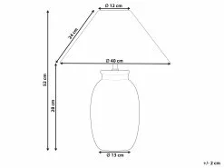 Beliani Lámpara De Mesa De Cerámica Negro/blanco 52 Cm PATILLAS 17 Beliani Lámpara De Mesa De Cerámica Negro/blanco 52 Cm PATILLAS -Lámparas comercio undef src sa picid 844258 type whitesh image