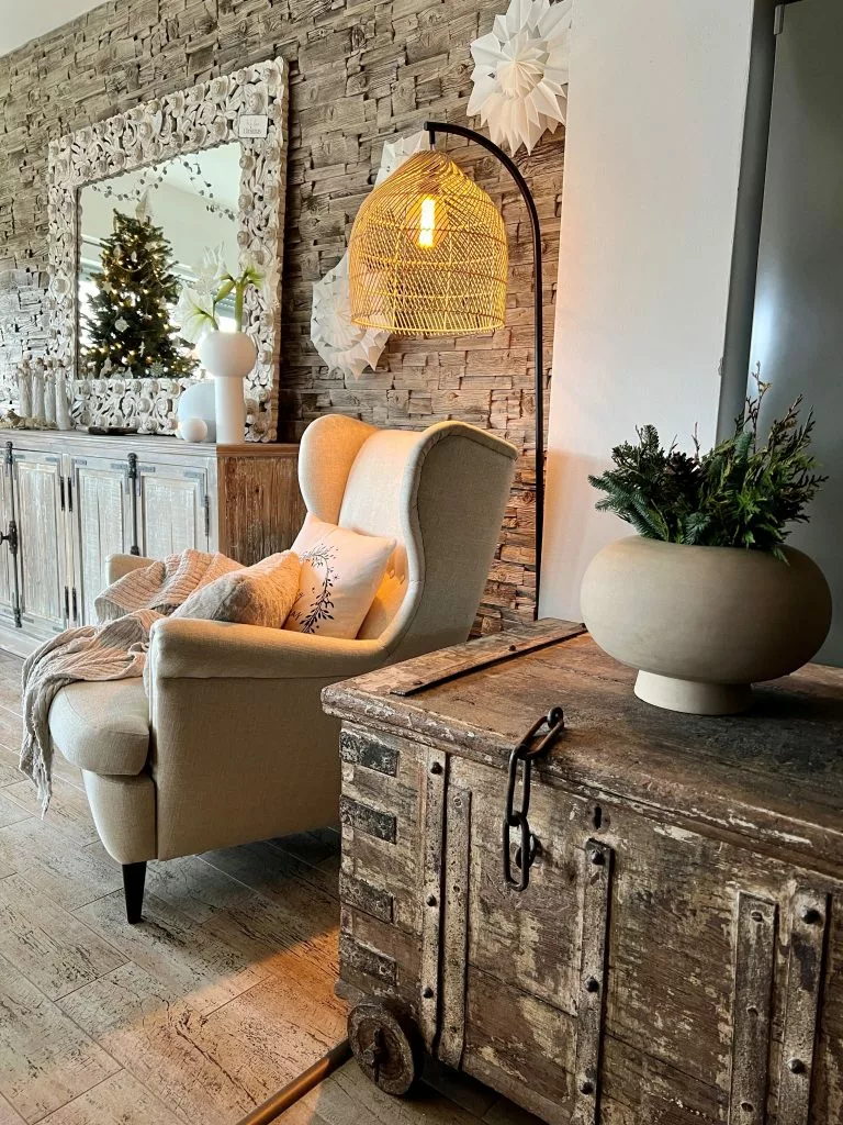 Beliani Lámpara De Pie De Ratán Beige/natural/negro 165 Cm BERNICA - Imagen 10