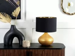 Beliani Lámpara De Mesa Color Oro KUBAN -Lámparas comercio undef src sa picid 847048 type whitesh image