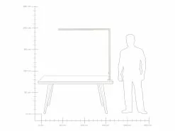 Beliani Lámpara De Mesa LED De Metal Plateado 120 Cm VOLANS -Lámparas comercio undef src sa picid 849463 type whitesh image