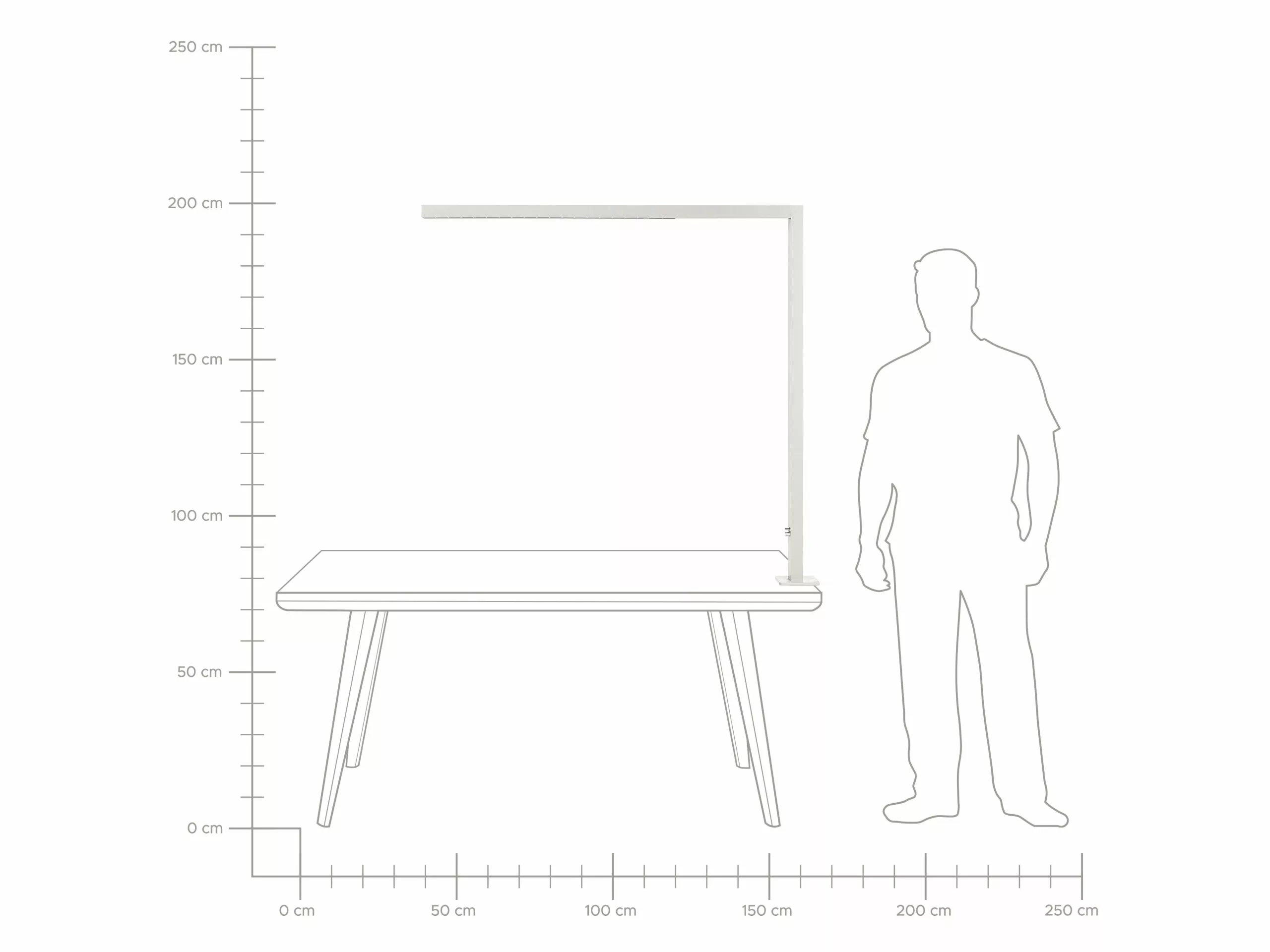 Beliani Lámpara De Mesa LED De Metal Plateado 120 Cm VOLANS - Imagen 8