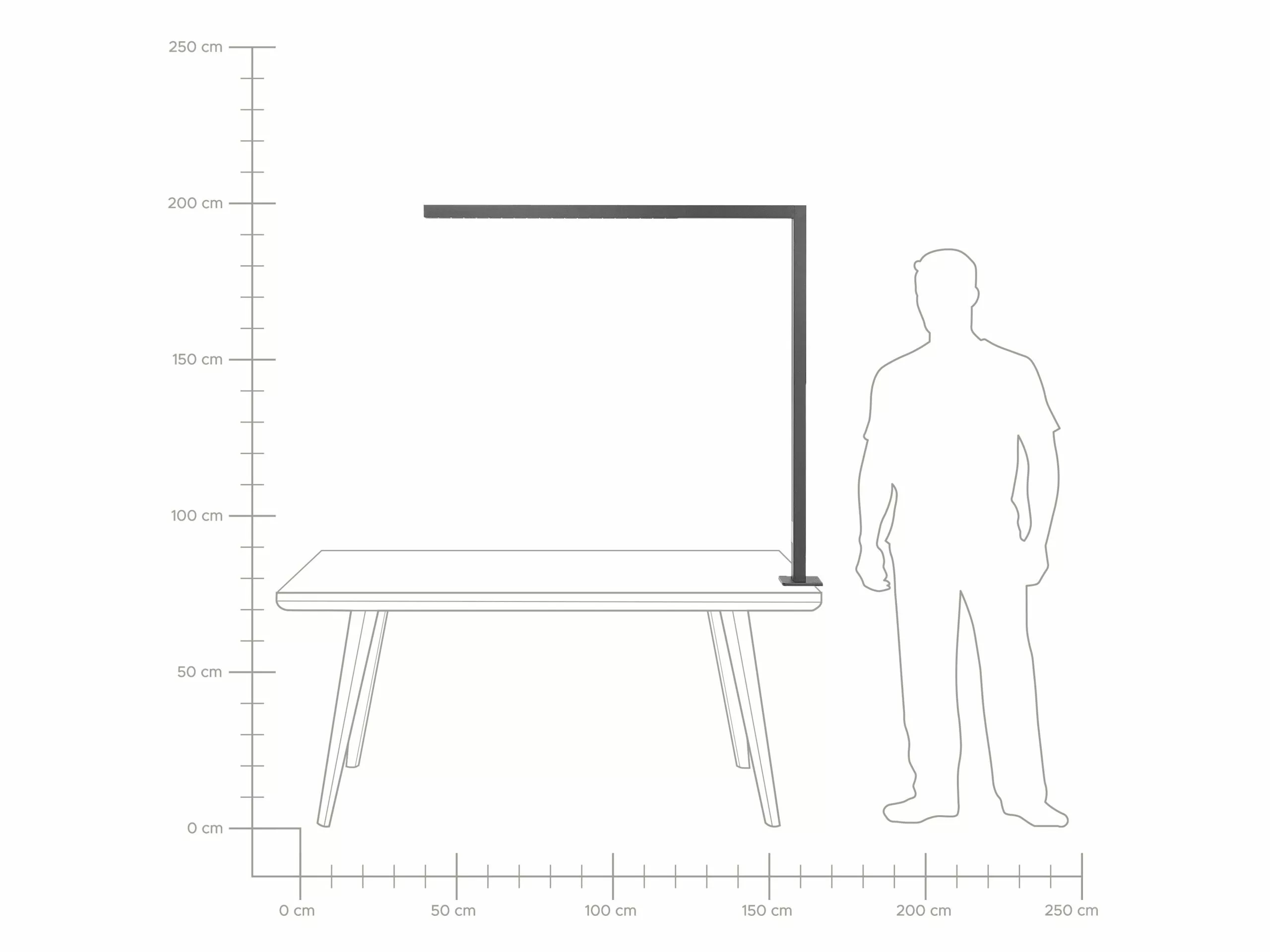 Beliani Lámpara De Mesa LED De Metal Negro 120 Cm OCTANT 8 Beliani Lámpara De Mesa LED De Metal Negro 120 Cm OCTANT - Imagen 8