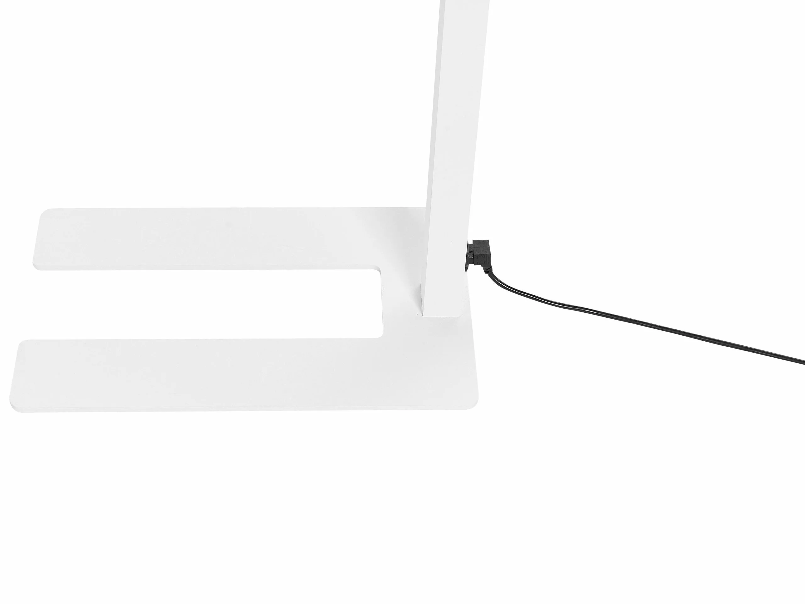 Beliani Lámpara De Pie LED De Metal Blanco 194 Cm MENSA 7 Beliani Lámpara De Pie LED De Metal Blanco 194 Cm MENSA - Imagen 7