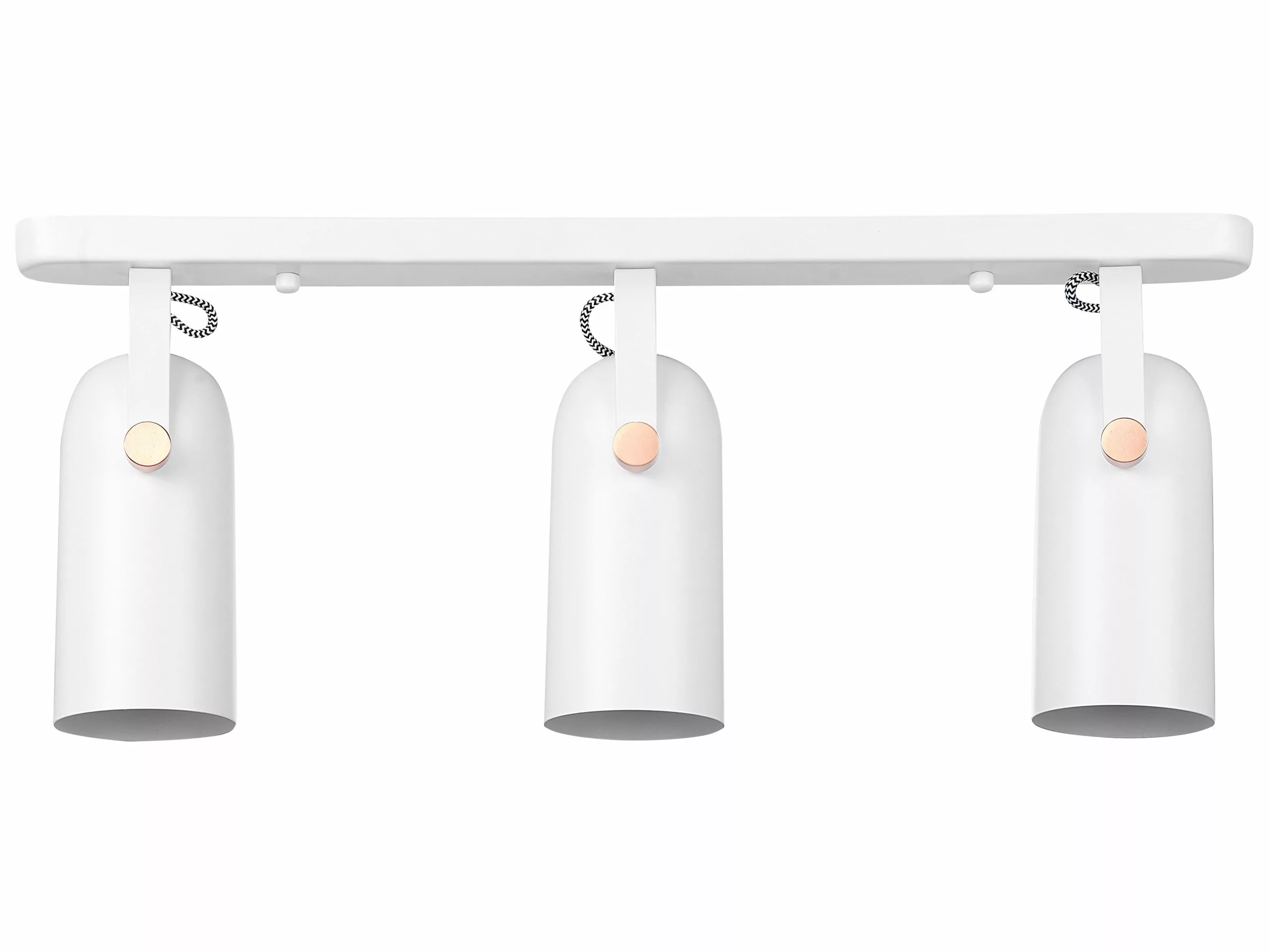 Beliani Lámpara De Techo De Metal Blanco/dorado 23 Cm TYRIA 5 Beliani Lámpara De Techo De Metal Blanco/dorado 23 Cm TYRIA - Imagen 5