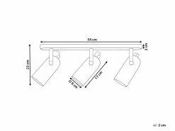 Beliani Lámpara De Techo De Metal Blanco/dorado 23 Cm TYRIA 15 Beliani Lámpara De Techo De Metal Blanco/dorado 23 Cm TYRIA -Lámparas comercio undef src sa picid 851203 type whitesh image