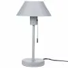 Beliani Lámpara De Mesa De Metal Gris Claro 37 Cm CAPARO