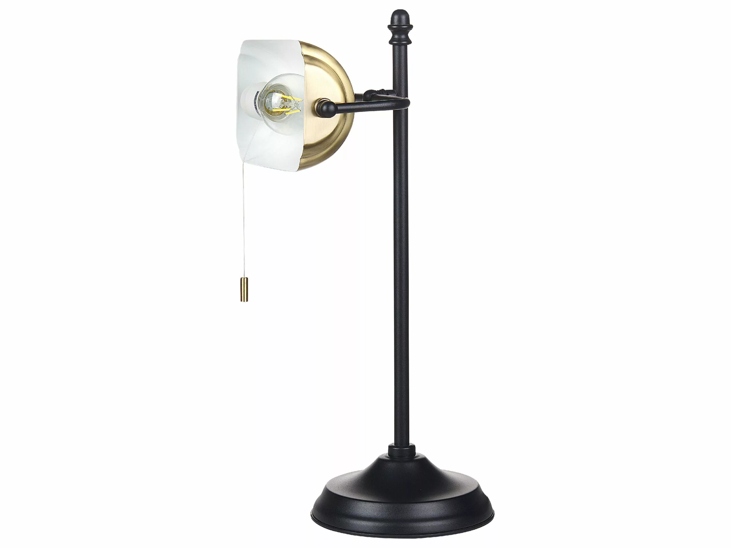 Beliani Lámpara De Mesa De Metal Dorado/negro 52 Cm MARAVAL - Imagen 6