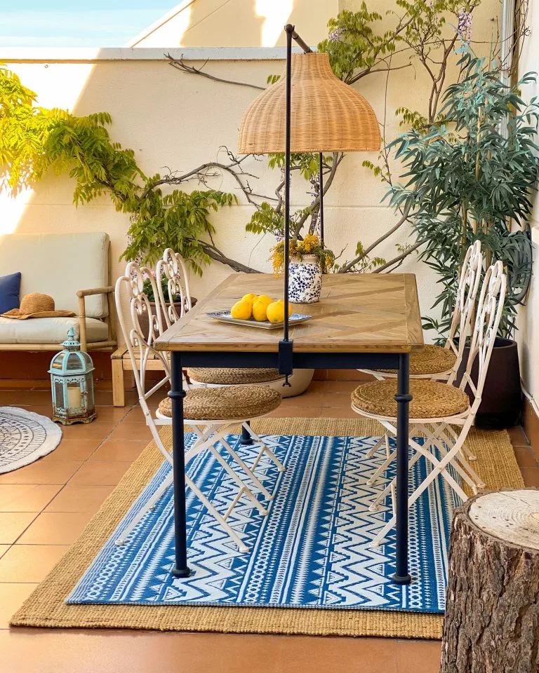 Beliani Lámpara De Techo De Ratán Marrón Claro MILLIAN 5 Beliani Lámpara De Techo De Ratán Marrón Claro MILLIAN - Imagen 5